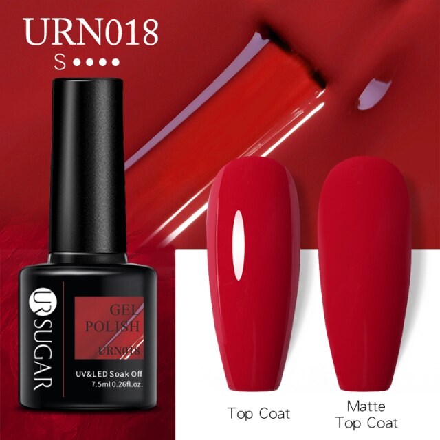 UR SUGAR New 7.5ML Color Gel Nail Polish Semi Permanent UV Gel Varnish All For Manicure Nail Art Gel Polish Base Matte Top Coat