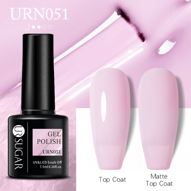 UR SUGAR New 7.5ML Color Gel Nail Polish Semi Permanent UV Gel Varnish All For Manicure Nail Art Gel Polish Base Matte Top Coat