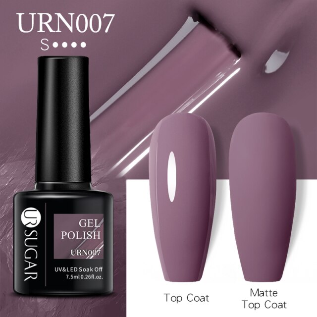 UR SUGAR New 7.5ML Color Gel Nail Polish Semi Permanent UV Gel Varnish All For Manicure Nail Art Gel Polish Base Matte Top Coat