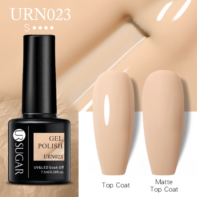 UR SUGAR New 7.5ML Color Gel Nail Polish Semi Permanent UV Gel Varnish All For Manicure Nail Art Gel Polish Base Matte Top Coat