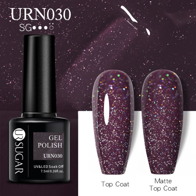 UR SUGAR New 7.5ML Color Gel Nail Polish Semi Permanent UV Gel Varnish All For Manicure Nail Art Gel Polish Base Matte Top Coat