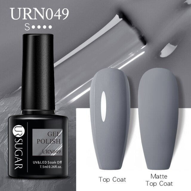 UR SUGAR New 7.5ML Color Gel Nail Polish Semi Permanent UV Gel Varnish All For Manicure Nail Art Gel Polish Base Matte Top Coat