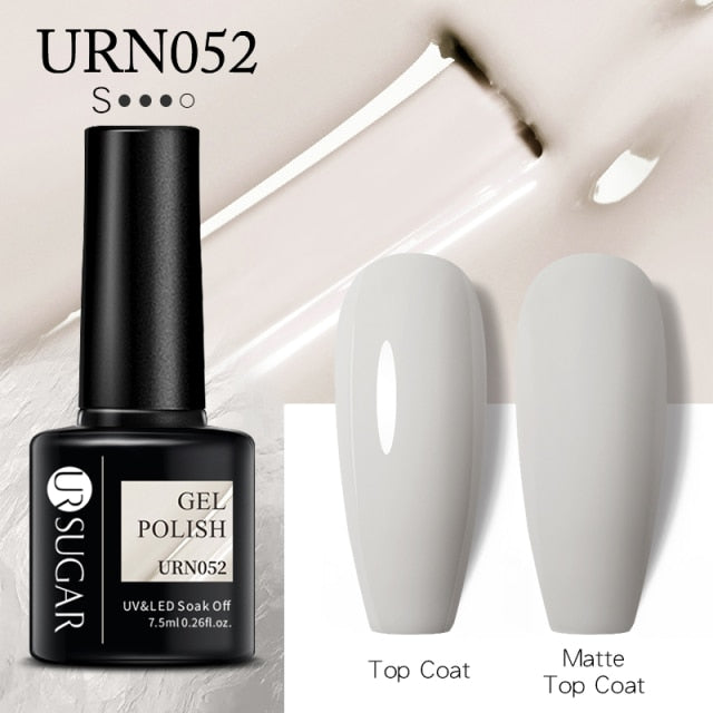 UR SUGAR New 7.5ML Color Gel Nail Polish Semi Permanent UV Gel Varnish All For Manicure Nail Art Gel Polish Base Matte Top Coat