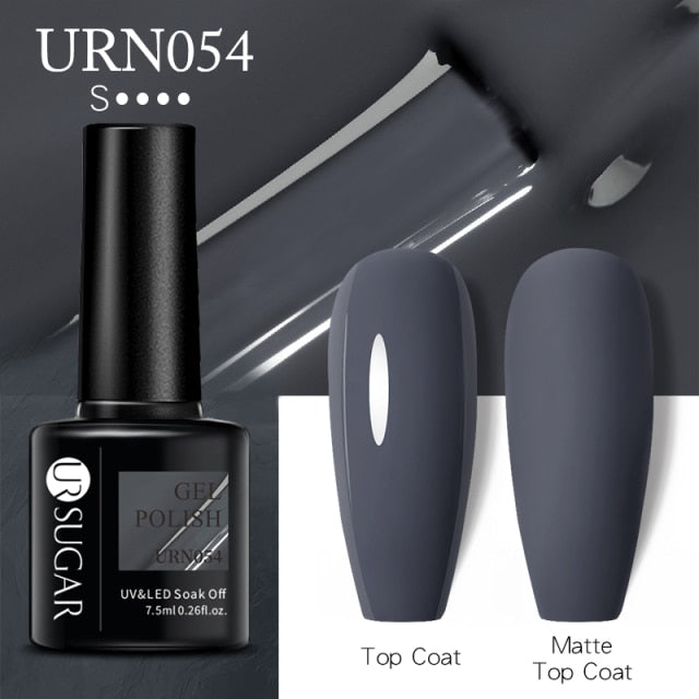UR SUGAR New 7.5ML Color Gel Nail Polish Semi Permanent UV Gel Varnish All For Manicure Nail Art Gel Polish Base Matte Top Coat