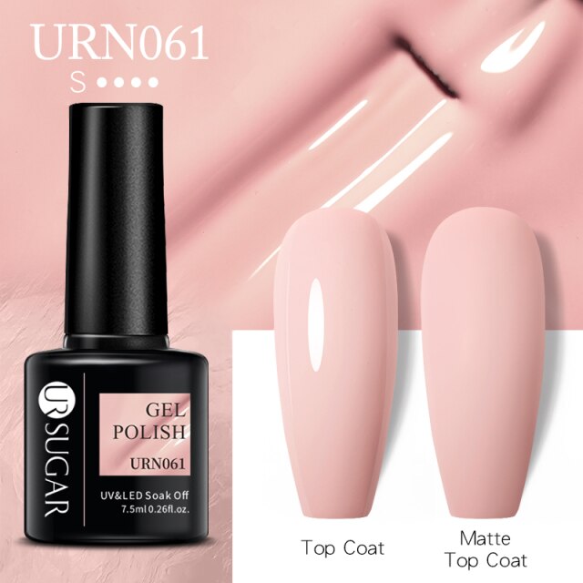 UR SUGAR New 7.5ML Color Gel Nail Polish Semi Permanent UV Gel Varnish All For Manicure Nail Art Gel Polish Base Matte Top Coat