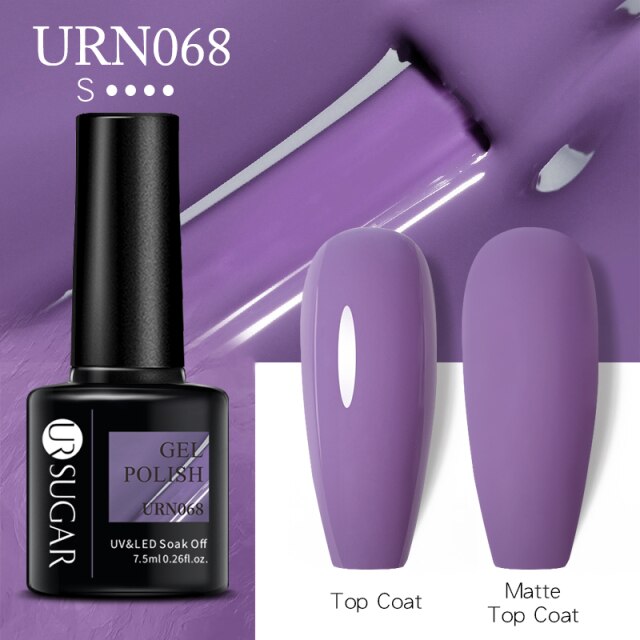 UR SUGAR New 7.5ML Color Gel Nail Polish Semi Permanent UV Gel Varnish All For Manicure Nail Art Gel Polish Base Matte Top Coat