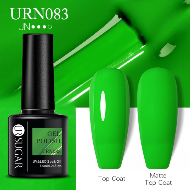 UR SUGAR New 7.5ML Color Gel Nail Polish Semi Permanent UV Gel Varnish All For Manicure Nail Art Gel Polish Base Matte Top Coat