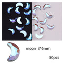 50/100pcs Nail Shaped Drill Rhinestones Parts Crystal Drop Rhombus Arrow Colorful Flatback Stones 3D Gems Nails Art Decoration