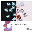 50/100pcs Nail Shaped Drill Rhinestones Parts Crystal Drop Rhombus Arrow Colorful Flatback Stones 3D Gems Nails Art Decoration