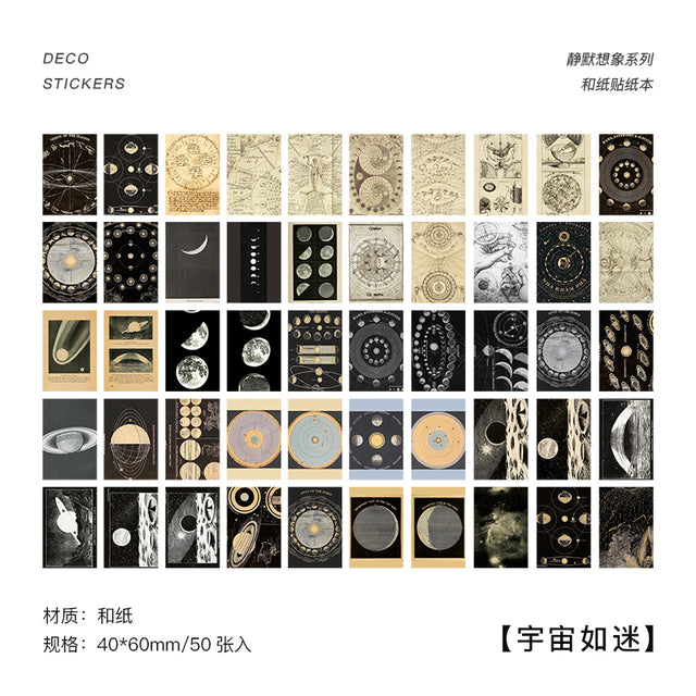 Warm 50pcs/lot INS Natural Scenery Stationery Stickers Aesthetic Travel Book Cute Craft Diary Ablum Bullet Journal Scrapbooking