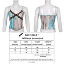 SUCHCUTE Goth Aesthetic Lace Patchwork Tank Tops For Women Sexy V-Neck Brown Retro Crop Tops Summer  Fashion Casual Camisole