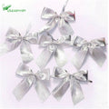 12Pcs 5cm Golden Silver Red Bow-knot Christmas Decorations for Home Christmas Decorations for Christmas Tree Ornament Navidad