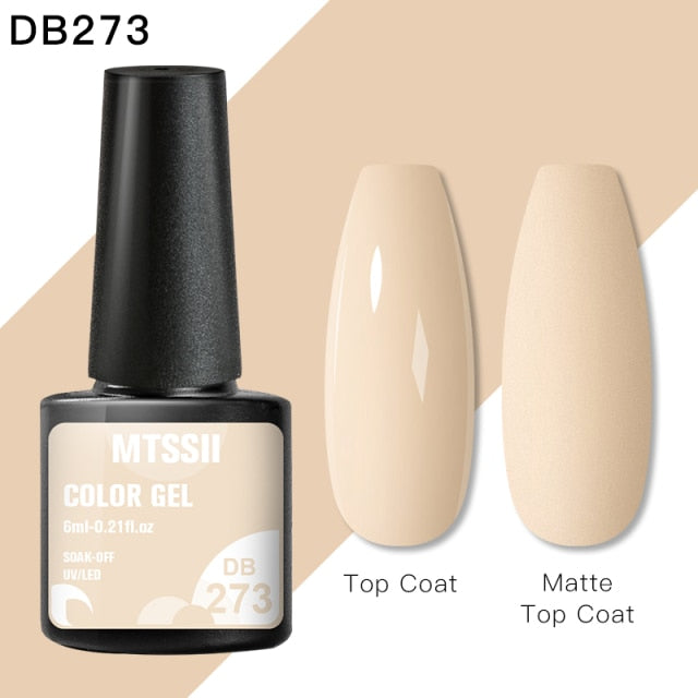 Mtssii Jelly Eggshell Gel Nail Polish Nail Art DIY Yogurt Effect Gel Soak Off Base Top Coat Gel Manicure Color Uv Varnishes