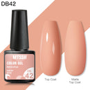 Mtssii Jelly Eggshell Gel Nail Polish Nail Art DIY Yogurt Effect Gel Soak Off Base Top Coat Gel Manicure Color Uv Varnishes