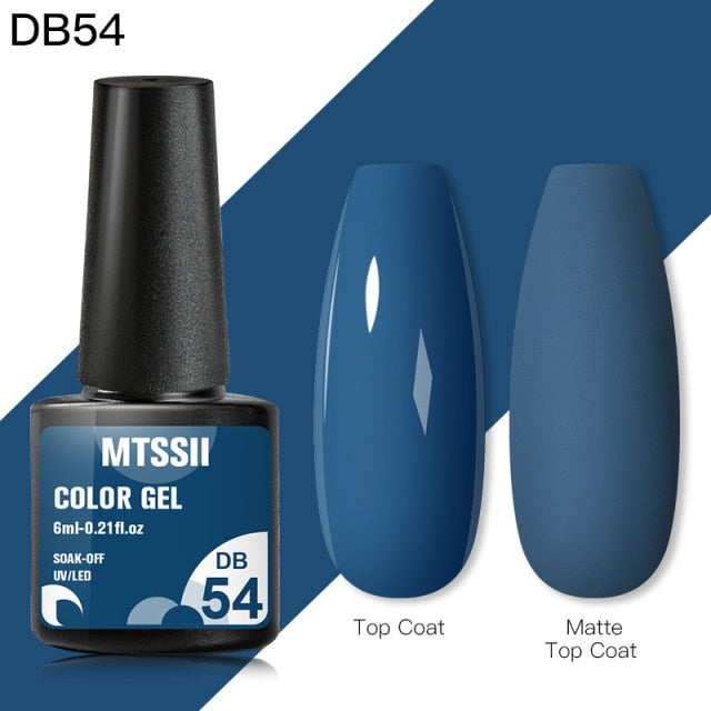 Mtssii Jelly Eggshell Gel Nail Polish Nail Art DIY Yogurt Effect Gel Soak Off Base Top Coat Gel Manicure Color Uv Varnishes