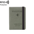 Women Men RFID Vintage Business Passport Covers Holder Multi-Function ID Bank Card PU Leather Wallet Case Travel Accessories