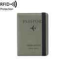 Women Men RFID Vintage Business Passport Covers Holder Multi-Function ID Bank Card PU Leather Wallet Case Travel Accessories