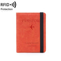 Women Men RFID Vintage Business Passport Covers Holder Multi-Function ID Bank Card PU Leather Wallet Case Travel Accessories