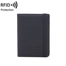 Women Men RFID Vintage Business Passport Covers Holder Multi-Function ID Bank Card PU Leather Wallet Case Travel Accessories