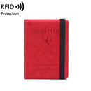 Women Men RFID Vintage Business Passport Covers Holder Multi-Function ID Bank Card PU Leather Wallet Case Travel Accessories