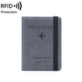 Women Men RFID Vintage Business Passport Covers Holder Multi-Function ID Bank Card PU Leather Wallet Case Travel Accessories