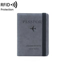 Women Men RFID Vintage Business Passport Covers Holder Multi-Function ID Bank Card PU Leather Wallet Case Travel Accessories