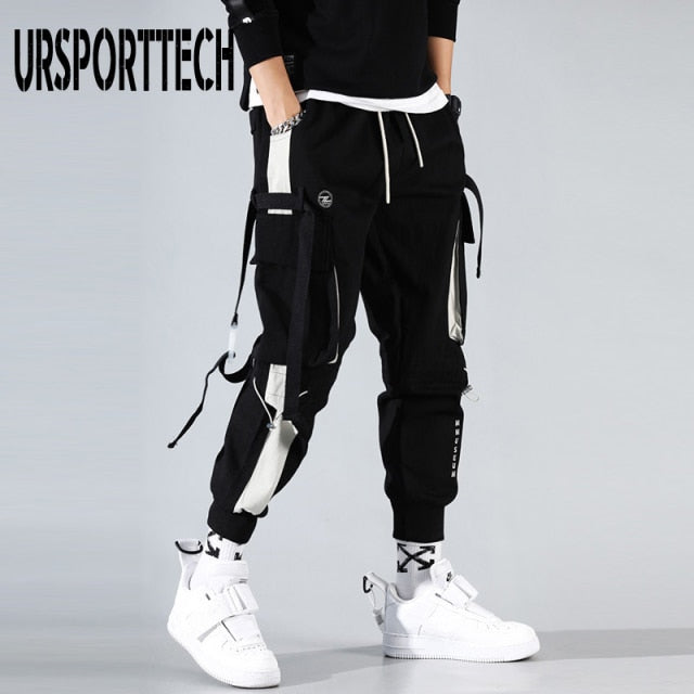 Streetwear Pockets Boys Men's Jogger Pants Hip Hop Sweatpants Joggers Trousers Tactical Mens Pants Cargo Harem Pants Men Clothes