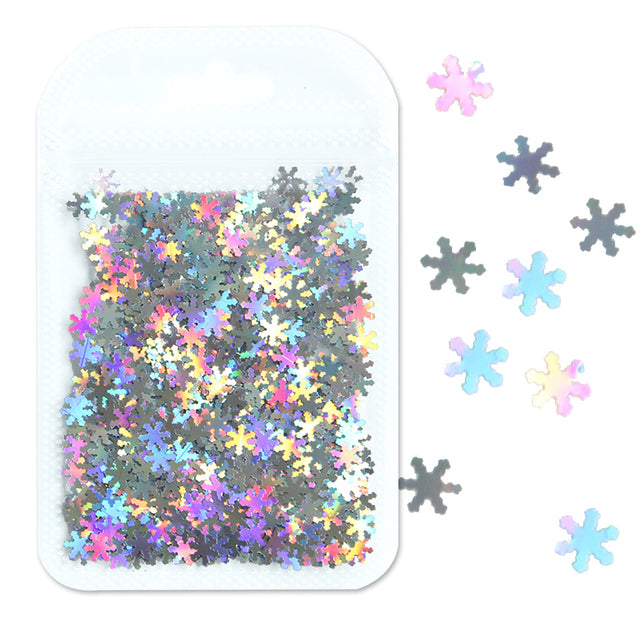 2g Holographic Nail Art Glitter Shiny Sweet Love Heart Flakes Sequins 3D Nails Paillette Manicure Valentine's Day Decorations