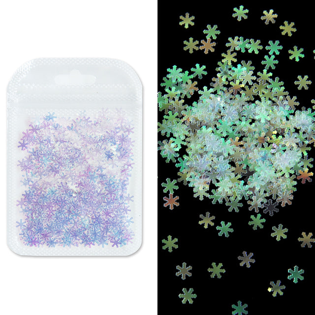 2g Holographic Nail Art Glitter Shiny Sweet Love Heart Flakes Sequins 3D Nails Paillette Manicure Valentine's Day Decorations