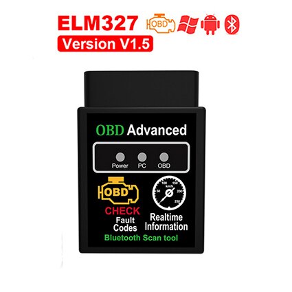 OBD2 HH OBD ELM327 V1.5 OBD2 CAN BUS Check Engine Car Auto Diagnostic Scanner Tool Interface Adapter For Android PC