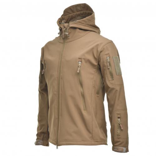 Military Shark Skin Soft Shell Jackets Men Tactical Windproof Waterproof jacket men Army Combat Jackets Mens Hooded Bomber Coats