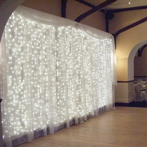 3m 100/200/300 LED Curtain String Light Garland Wedding Party Decorations Table Bachelorette Birthday Christmas New Year Festoon