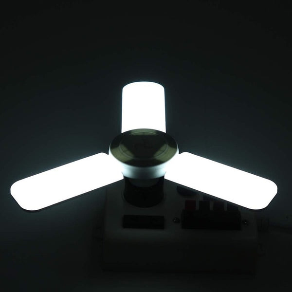 75W E27 Led Lamp Led Bulb Led Industrial Light Bulb AC 85-265V Foldable Fan Blade Light Lighting for Living Room Garage Light