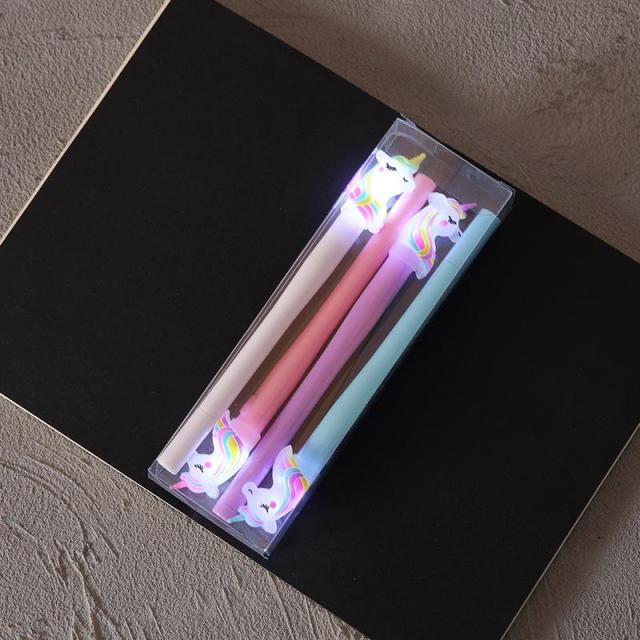 4Pcs/Set Gel Pen Unicorn Pen Stationery Kawaii School Supplies Gel Ink Pen School Stationery Office Suppliers Pen Kids Gifts
