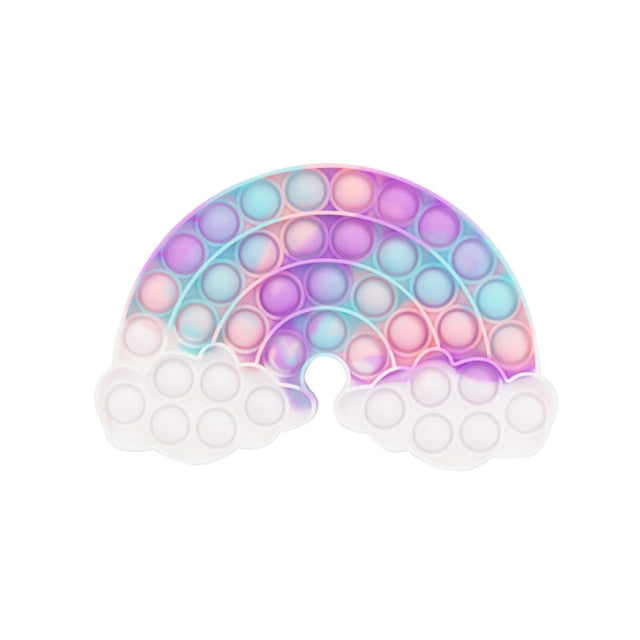 Push  Bubble Fidget Sensory Toy Antistress Push Bubble  Fidget Toy Brain Train Stress Relief for Autism Squeeze Toys