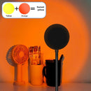 LED Projection Lamp Sunset Light Night LED Sunset Bulb Color Lamp 5V USB Rainbow Lamp Desk LED Decoration Atmosphere Lighting