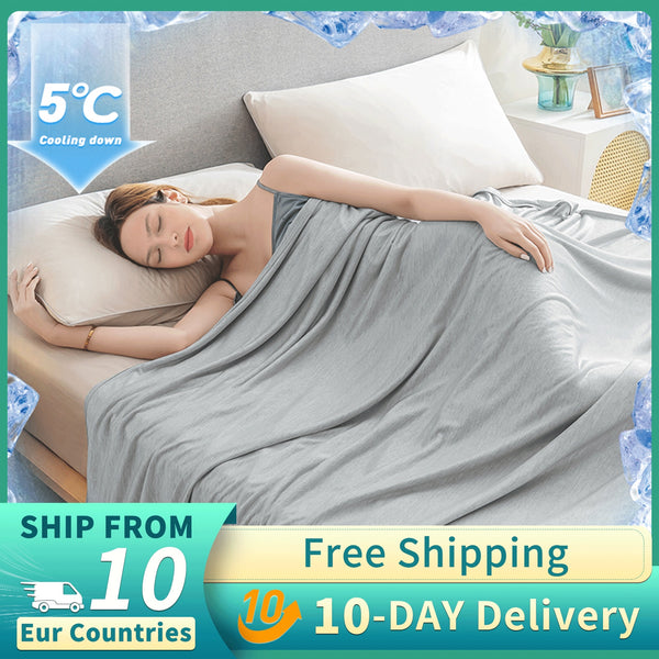 JOY Summer Cooling Blanket Air Condition Comforter Quilt Lightweight and Breathable Knitting Sofa Bed Blankets 150*200/200*220