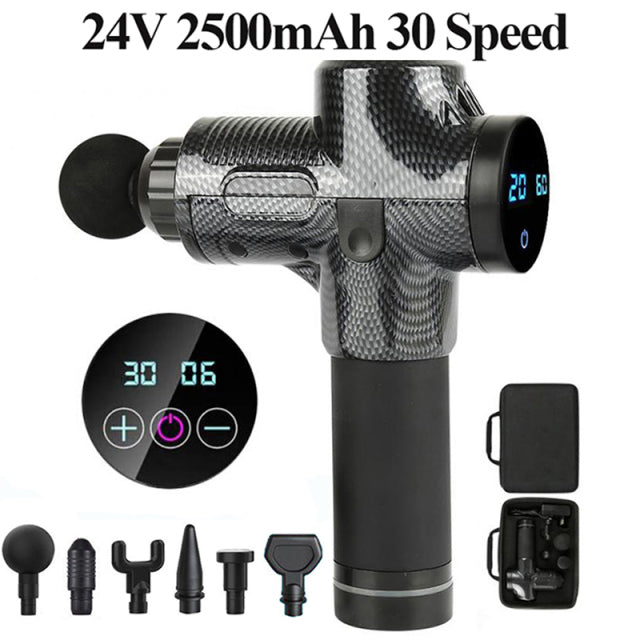Deep Tissue Therapy Muscle Massage Gun Electric Fascia Body Massager Exercising Fitness Relaxation Slimming Shaping Pain Relief