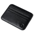 New Thin Genuine Leather Mini Wallet Slim Bank Credit Card Holder Men's Business Small ID Case For Man Purse 6 Slots Cardholder