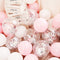 18pcs 10inch Rose Gold  Silver Pink Pearly Chrome Metal Confetti Latex Balloons Birthday Party Air Globos Adults Wedding  Decor