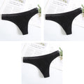3Pcs New Women's Underwear Panties Cotton Sexy Thong Soft Low-waist G-String  Breathable Comfortable Fashion Lingerie