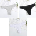 3Pcs New Women's Underwear Panties Cotton Sexy Thong Soft Low-waist G-String  Breathable Comfortable Fashion Lingerie