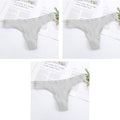 3Pcs New Women's Underwear Panties Cotton Sexy Thong Soft Low-waist G-String  Breathable Comfortable Fashion Lingerie