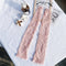New Long Lace Hollow-Out Fingerless Gloves Sun Protection Sleeves Mesh Lace Thin Cycling Gloves
