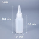 10Pcs 100ML Empty dropper bottle Food Grade HDPE plastic squeeze bottle with cap for oil paint Liquid Glue container