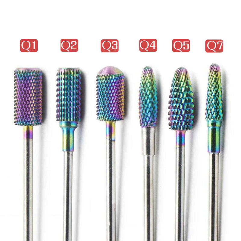 Ceramic Milling Cutter Nail Cutter Drill Bit Electric Manicure Drill Pedicure Drill Bit Machine Filing Nail Art Tool Equipment