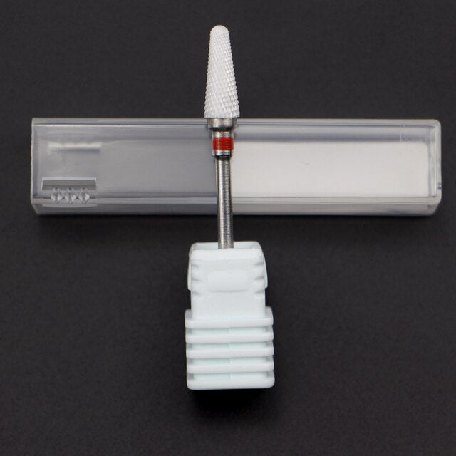 Ceramic Milling Cutter Nail Cutter Drill Bit Electric Manicure Drill Pedicure Drill Bit Machine Filing Nail Art Tool Equipment