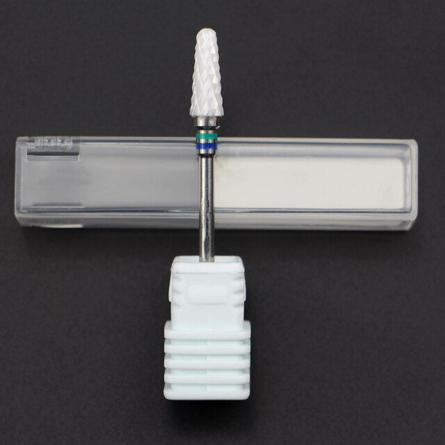 Ceramic Milling Cutter Nail Cutter Drill Bit Electric Manicure Drill Pedicure Drill Bit Machine Filing Nail Art Tool Equipment