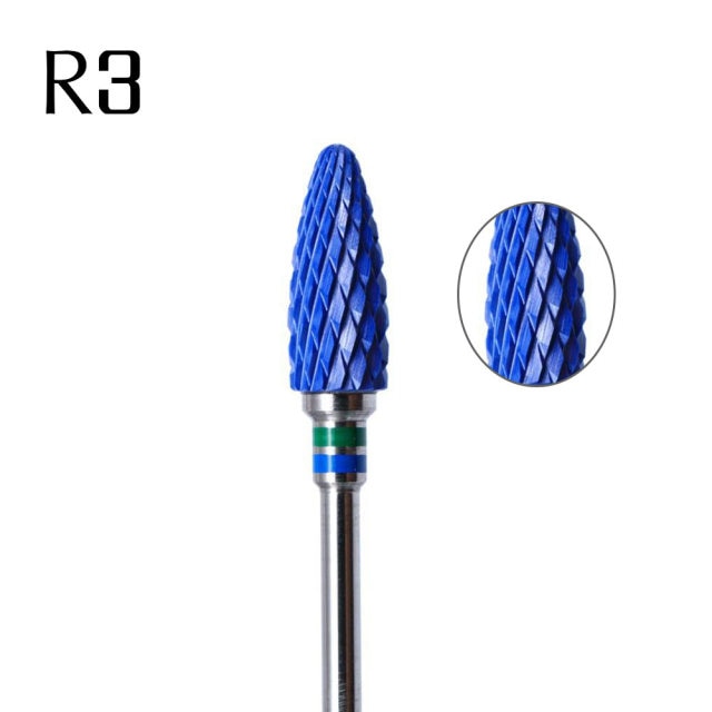 Ceramic Milling Cutter Nail Cutter Drill Bit Electric Manicure Drill Pedicure Drill Bit Machine Filing Nail Art Tool Equipment