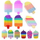 Funny Silicone Glitter Drink Cup Pattern Push Bubble Sensory Toy Hot Antistress Relaxing Fidget Autism Toys for Kids симпл димп